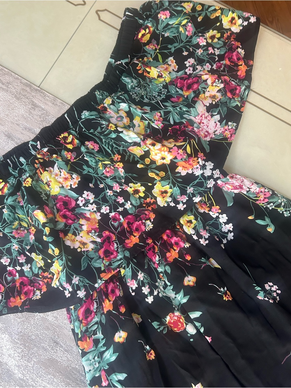 SHEIN Black Floral Women’s Dress